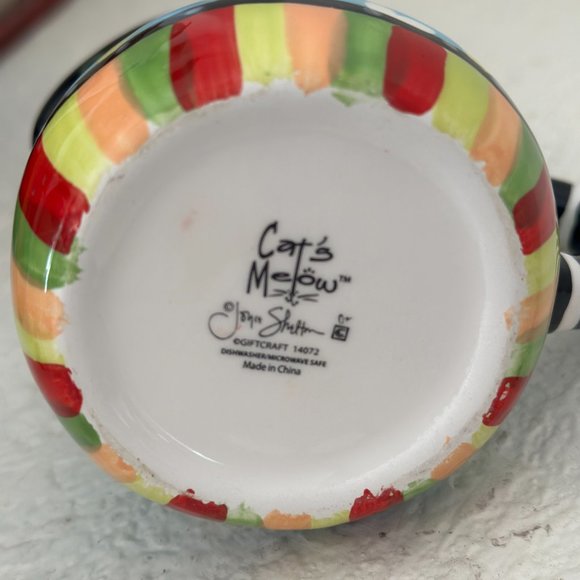 Cat's Meow Joyce Shelton Ceramic Creamer Pitcher 3 1/2" for cat lovers whimsy - Picture 5 of 6